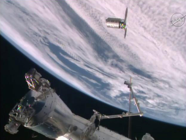 Orbital ATK's Private Cygnus Supply Ship Arrives at Space Station